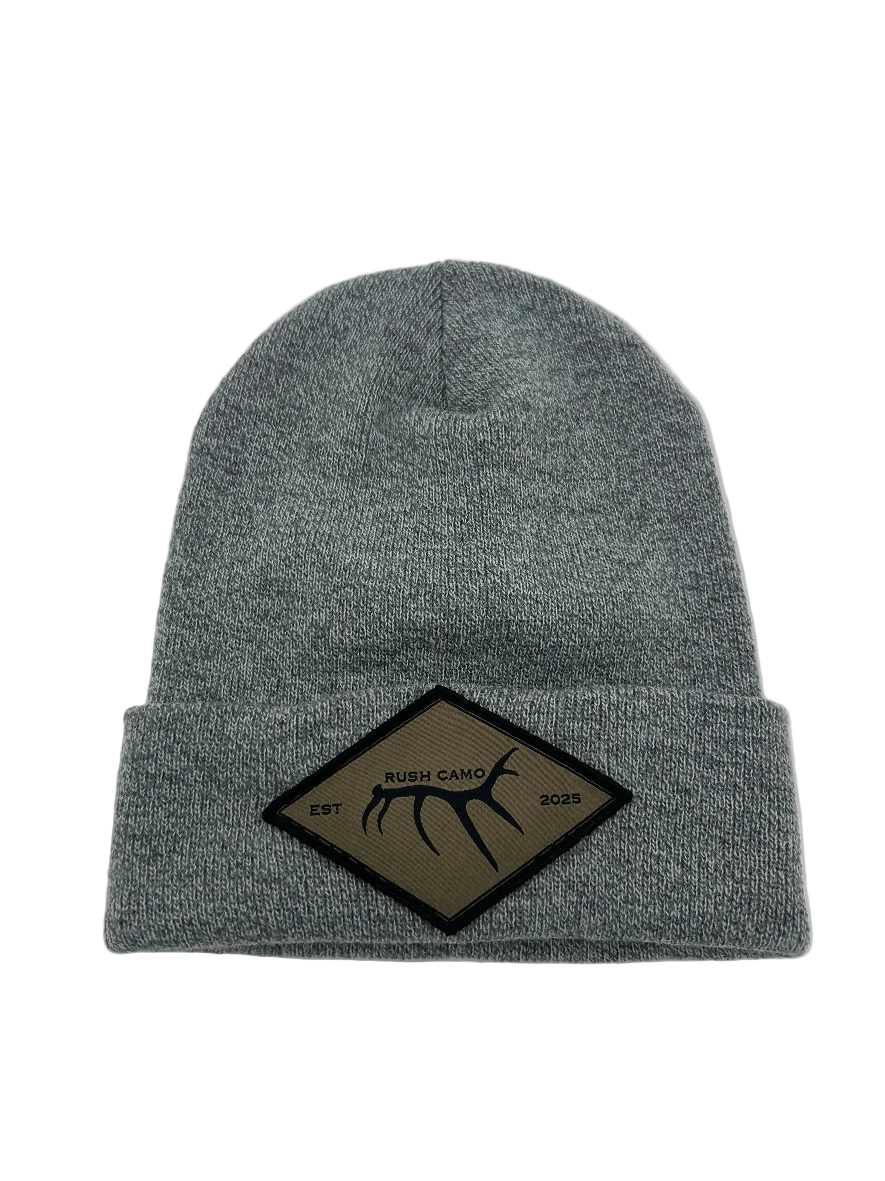 Rush Camo Elk Shed Grey Knit Beanie