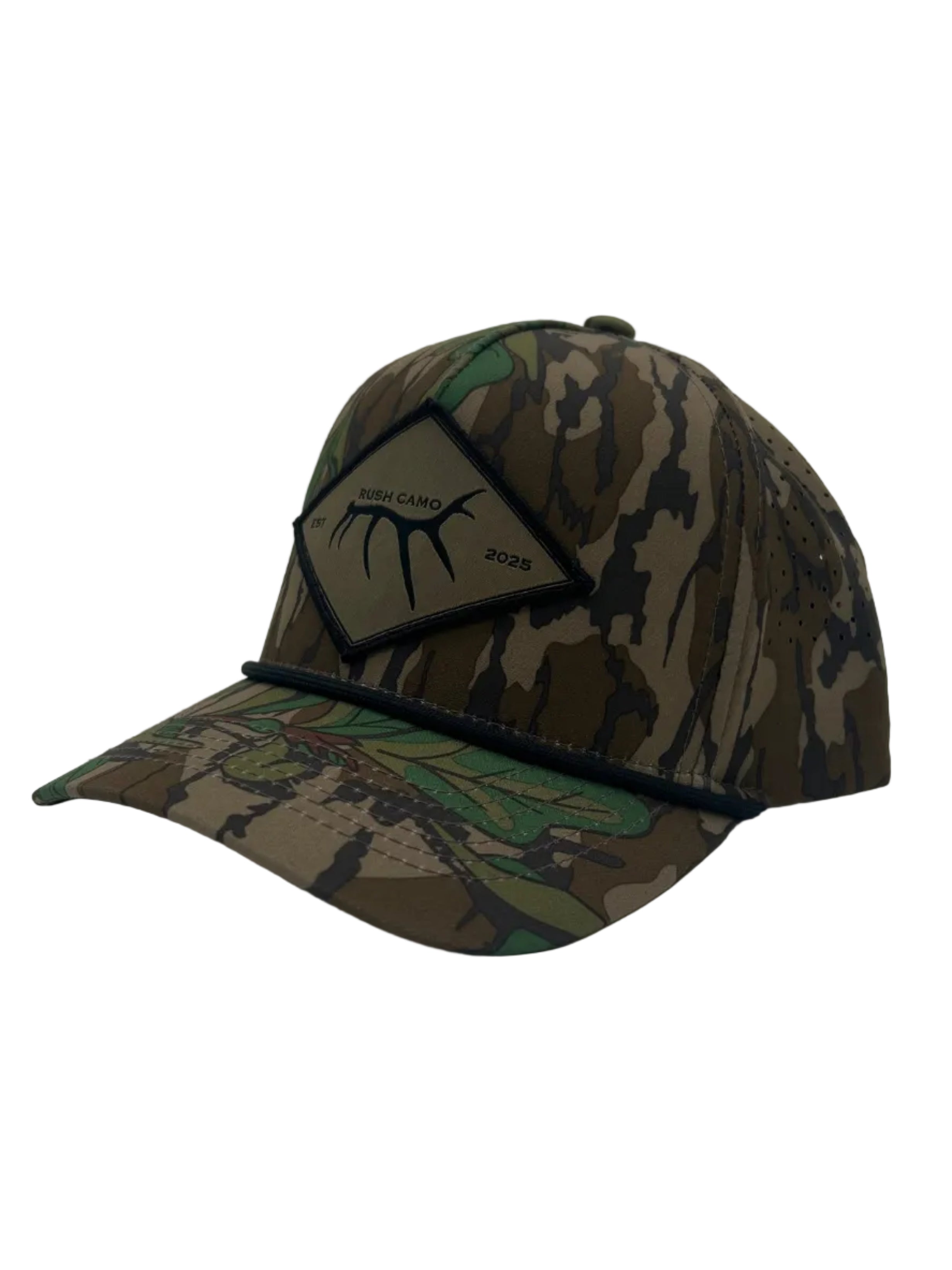 Rush Camo Elk Shed Green Leaf Trucker Hat